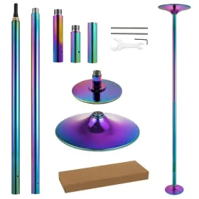 Priorman 797032976730 Dance Pole Set -premium Height Adjustable 7.38-8.85ft Portable 45mm Diameter