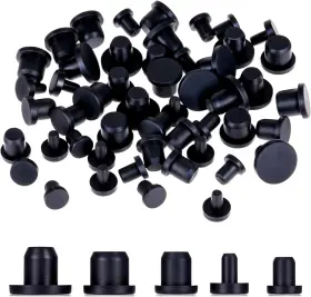 J7un7cvrb Psyqtsuary 656830 1 50 Pcs 5 Sizes Rubber Hole Plug Silicone Plugs Waterproof Black