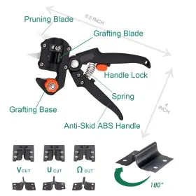 Pueldu 732376630740 Grafting Tool Pruner Kit Including Replacement Blades Knife #2