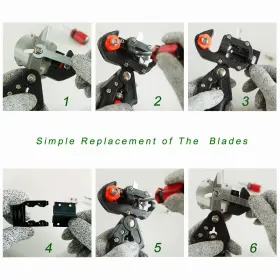 Pueldu 732376630740 Grafting Tool Pruner Kit Including Replacement Blades Knife #3