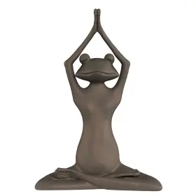 Pure Garden 192664800673 Stretching Yoga Frog Lawn And D Cor Bronze