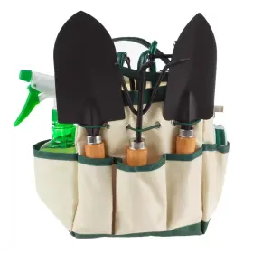 Pure Garden 313034510514 8.25 Inch Tool And Tote Set 8-piece