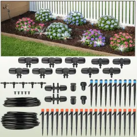 50-lg81109 Pure Garden 100ft Adjustable Drip Irrigation System With Sprinklers For Yard Or