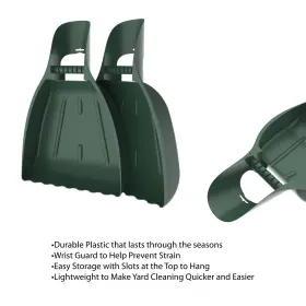 W150054 Pure Garden Leaf Grabber Hand Rake Claw- Lightweight Durable Gorilla Tool Set Of 2 #3