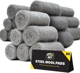 Kcrfp-123-1 Qatao 0000 Steel Wool For Mice Control - 24 Pack Fine Grade Stainless Fo