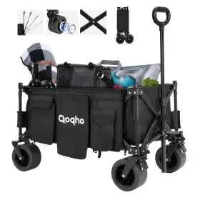600l Qoqho 757611159169 Collapsible Folding Wagon Cart Load 660lb Ever Advanced All Terra