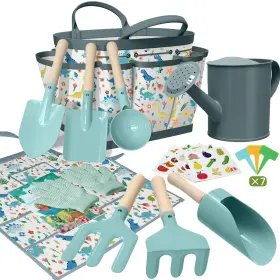 Yf003-9 Qtioucp Kids Gardening Set 14pcs Tools For With Tote Bag Watering Can