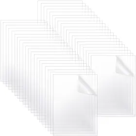B096829gsp Queekay 40 Pcs 8x10 Inch Clear Acrylic Sheet 0.04 Thick Plastic Blank Pet Material