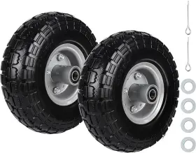 Quick Start 10inch-bs-2p Genset 2pc 10 Solid Rubber Tire Replacement Air Wheel For Hand Truck Watt 8500
