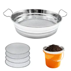Qutiing Yys-011 Soil Sifter For Gardening With Handles Rock Fits 5 Gallon Bucket With