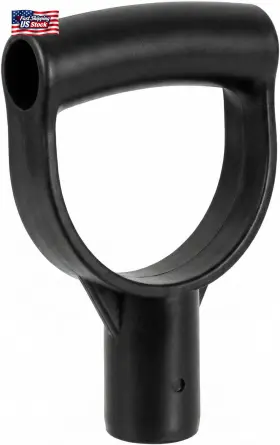 Qwork 313044750788 Shovel Grip Handle 1-1/8 Inch Inside Diameter Pvc D-shaped