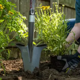 Radius Garden 711181522938 44 Inch 34.75 Handle Root Slayer Carbon Steel Perennial Shovel #3