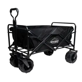 Fc-100-blk Raptor Series Folding Wagon Cart All Terrain Utility Heavy Duty Collapsible Black Offgrid
