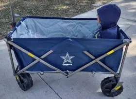 Rawlings 099967406895 Rare Dallas Cowboys Nfl Elite All-terrain Utility Tailgate Wagon Collectable #2