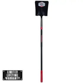 Razor-back 049206141506 Poweredge 48.75 Inch Fiberglass Handle Square Point Shovel