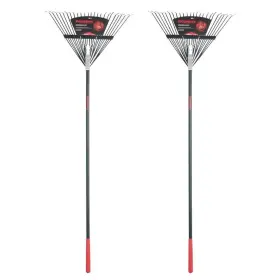 10000-03684 Razor-back 2pc Landscaping Rake 68.25 Inch H Fan Shape 24tine Steel Fiberglass Handle