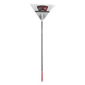 2915200 Razor-back Steel Leaf Rake 24 Tines 51 In Straight Fiberglass Handle With Cushion End