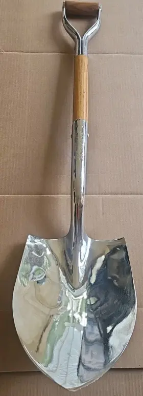 40176gr Razor-back Union Fork And Hoe 2-122 Round Point Ceremonial Shovel Steel Blade