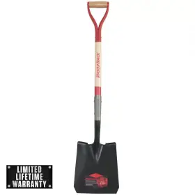 Razor-back 445002155144 23.5 Inch Wood D-handle Square Point Shovel