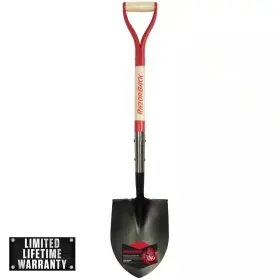 Razor-back 445003192124 30 Inch Wood D-handle Digging Shovel