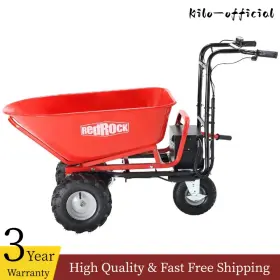 Lbb03 Redrock Electric Wheelbarrow Utility Cart 500w Powered Dump 500lbs Debris Hauler