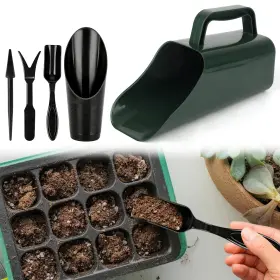 Redtagtown 616361653177 5pcs Mini Garden Tool Soil Scoop Shovel Kit Succulent Bonsai Gifts For Beginner