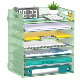 B0f9p4jwb8 Reeplan 7-tier Mesh Desktop File Holder Paper Organizer Office School Storage