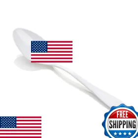 B00jy53lfs Restaurantware 4 Inch White Mini Spoons - 500 Disposable Heavy-duty Tiny Plastic