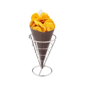 B012atfrba Restaurantware Conetek 10 Inch Black Eco-friendly Finger Food Cones - 100 Pack