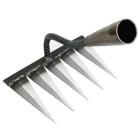Wcdp-1 Retoongking Ironrake The Heavy-duty Weeding 1pc For Gardening And With 5 Metal Tines