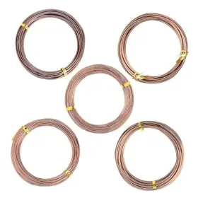 Ri-lx-z-05 Riboud Bonsai Training Wire Aluminum For Crafts 5-size Starter Set Brown