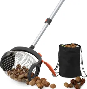 Rifpod 654403010991 Acorn Picker Upper Roller - Walnut Foot Operated Gary