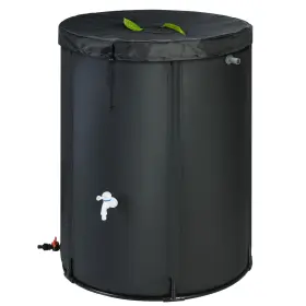 Sum-wsq25022001 Rihogar Upgraded 132 Gallon Rain Barrel Water Tank - Portable Collection B