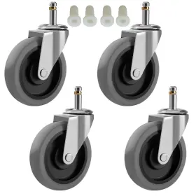 Rilidri 313039468445 4-inch Swivel Stem Caster For Rubbermaid Mop Bucket Utility Cart 7/16-inch