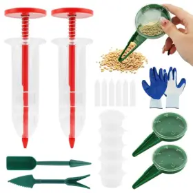 Mss-7pc-001 Rivonthex 7 Piece Mini Seed Spreader Tool Set - Garden Planting Equipment With Hand