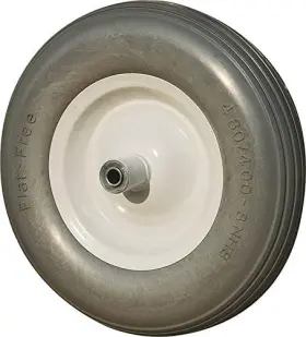 Rocky Mountain Goods 027132858248 Flat Free Wheelbarrow Wheel 16 Inch - 500 Lbs. Load Rating Fo