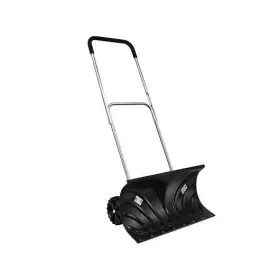 Rolling Snow Pusher Shovel Adjustable Handle - Color Black 461758542076 With