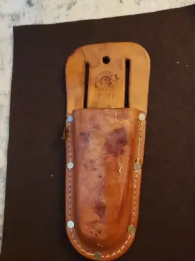 R-401 Rooster Vtg Leather Pruner Holder 5.5 Inch Pocket Made In Mexico