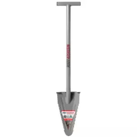 Root Assassin 744110678772 Detecting Digging Shovel Powder Coated Steel 35 Inch T-handle Metal And Blade Cover