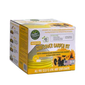 Rooted Promise 850064316124 Kids Sunflower Garden Kit Grow Your Own Sunflowers From Seeds With Green