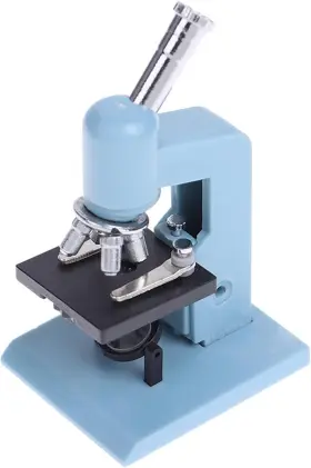 Mzw007 Rosojodg 1 Pc Blue Miniature Microscope Diy Kit Plastic Mini Laboratory Tool For Scie
