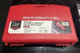 Rotoshovel 051497116293 Automatic Handheld Shovel With Auger Battery Charger And Case