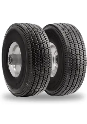Pu1801 Rrq 10 Inch Solid Polyurethane Tire 4.10/3.50-4 Flat Free Wheels With