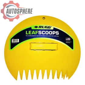 Rugg 053722515888 Leaf Scoops Yard Debris Hand Rake Claws Large Size Yellow 1 Pair