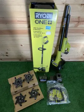 P2750 Ryobi 18v 8 Inch Cultivator Kit 4.0 Ah Battery And Charger - Condition Used
