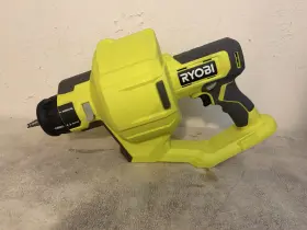 Pcl456b Ryobi One 18v Drain Auger 25 Ft Cable Led Light Auto Feed/retract Tool Only