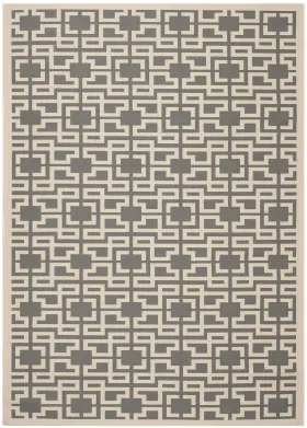 Msr4281 Safavieh 683726805267 Martha Stewart Collection 5ft3 Inch X 7ft7 Anthracite/beige Indoor/outdoor