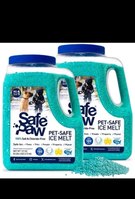 42818-u-b Safe Paw Pet Friendly Concrete Salt Free Ice Melt Pellets 8 Lb Jug 2 Pack Used