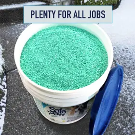 Zw152-35 Safe Paw Pet Friendly 35 Lbs Bucket Ice Melt Concrete Non Toxic Salt Chl #2