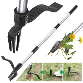 Saidrip 762716459526 Weed Puller Tool Gardening Stand Up Weeding With 48 Inch Stainless Steel Lo